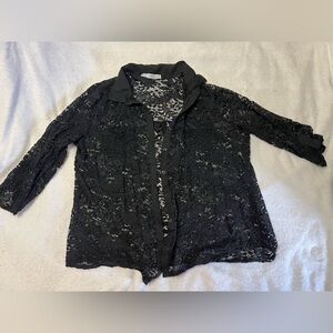 Maurices Black Lace Top